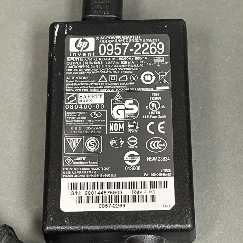 HP Officejet J4580‎ AC Power Adapter Cord 0957-2269 Replacement Part Piece